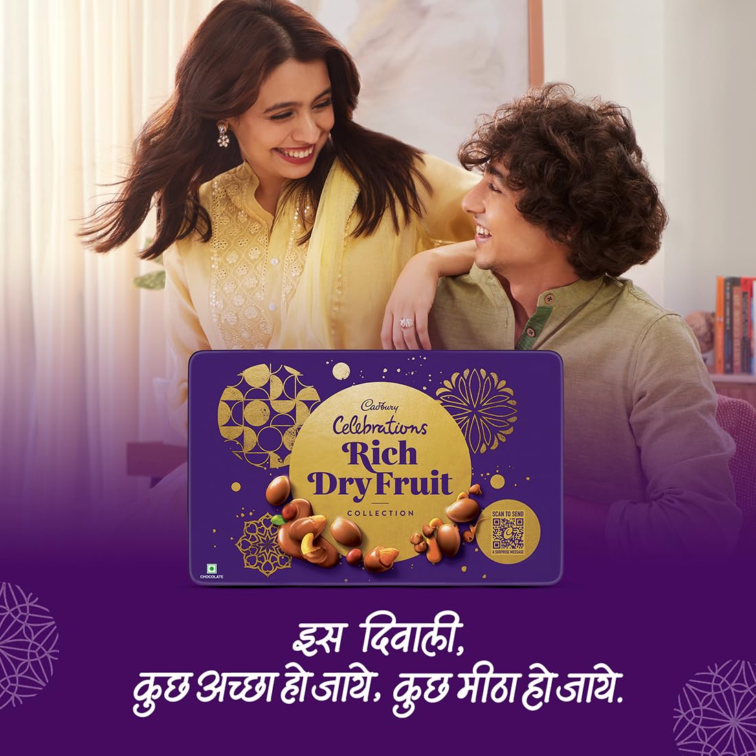 Big Pack - Cadbury Celebrations Premium Selections Chocolates Gift Pack 268 G & Happilo Natural Premium Californian Almonds, 200G, 468 Gram - View 5