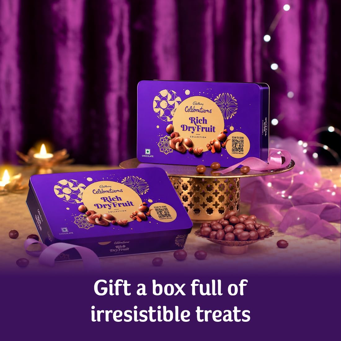 Big Pack - Cadbury Celebrations Premium Selections Chocolates Gift Pack 268 G & Happilo Natural Premium Californian Almonds, 200G, 468 Gram - View 4