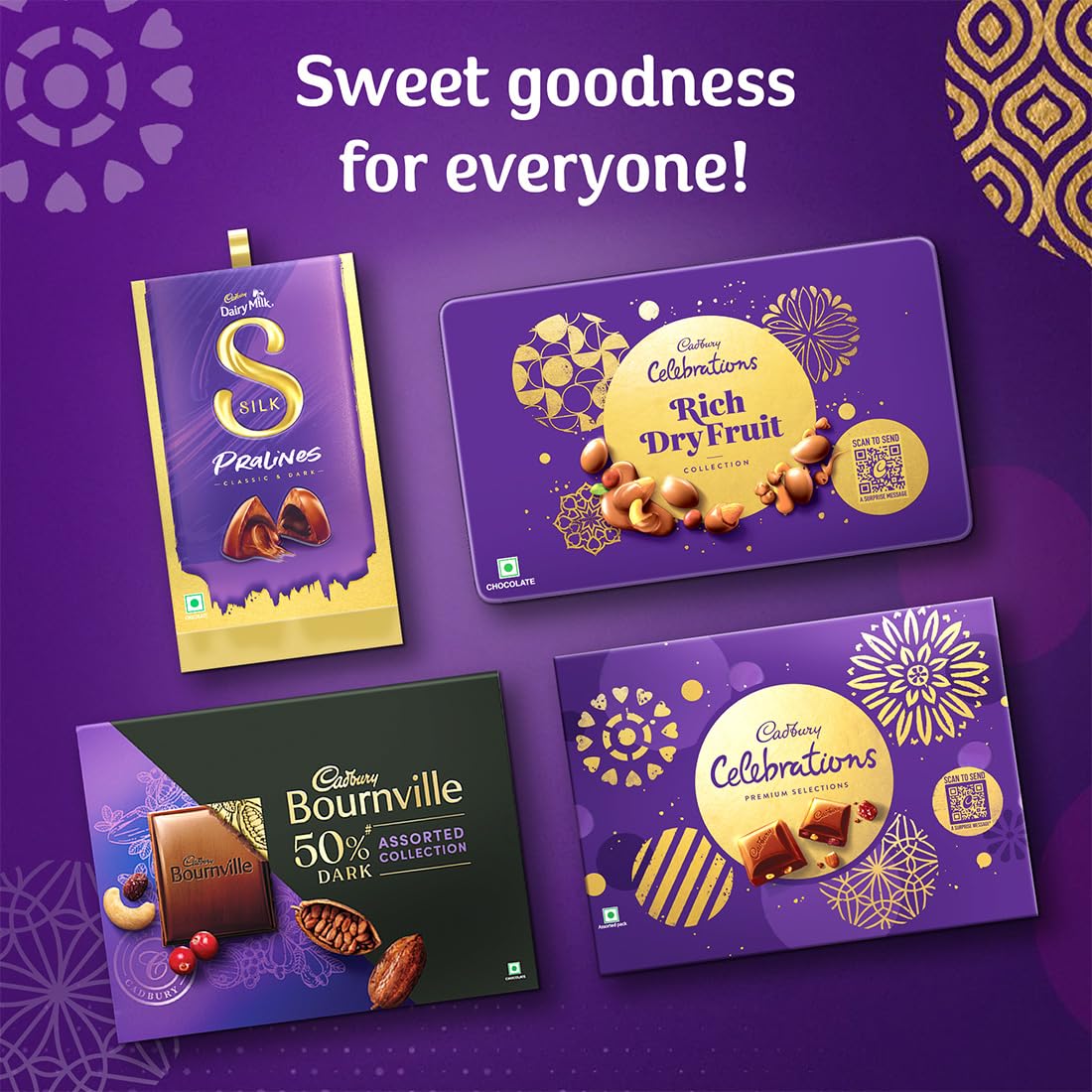 Big Pack - Cadbury Celebrations Premium Selections Chocolates Gift Pack 268 G & Happilo Natural Premium Californian Almonds, 200G, 468 Gram - View 6